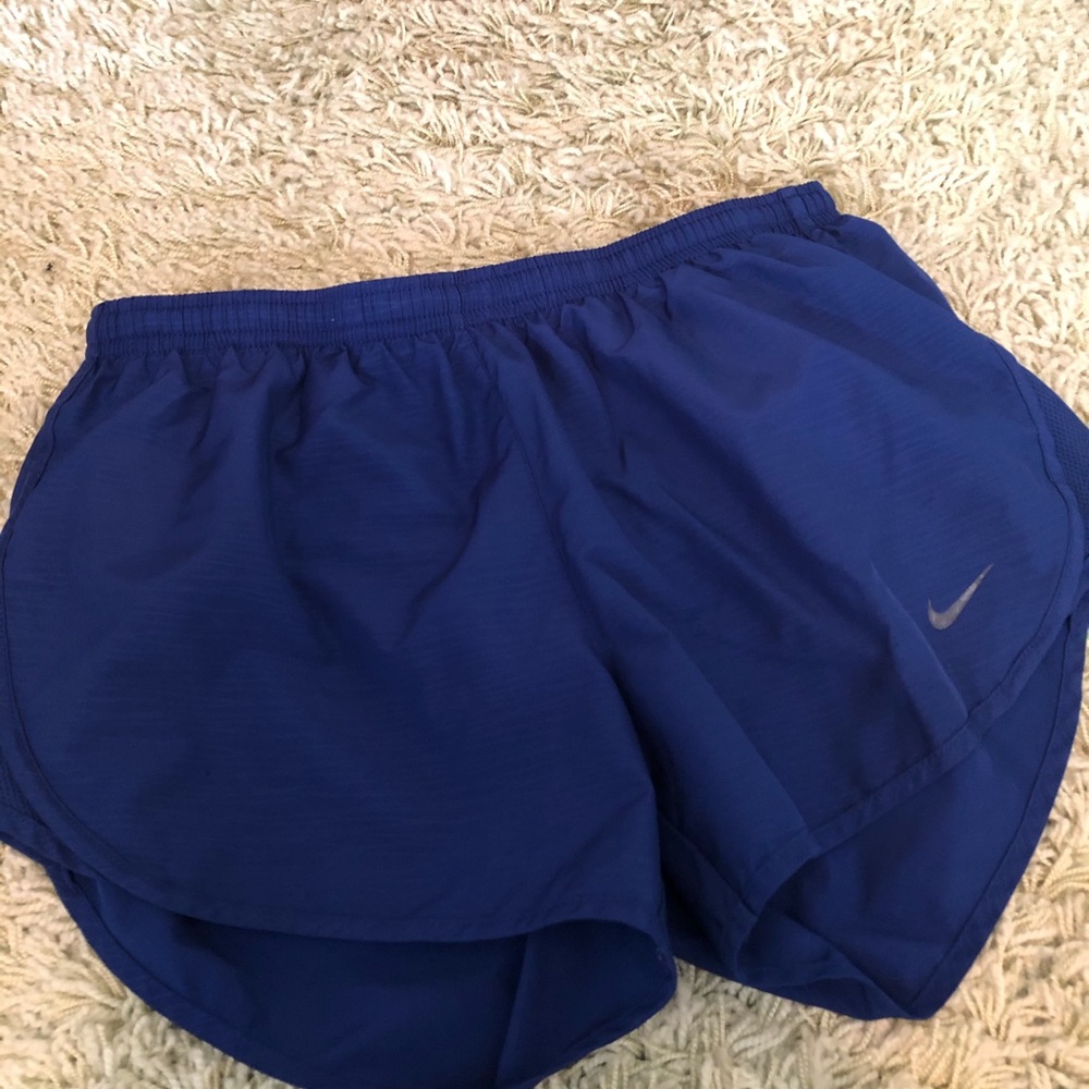 Nike running shorts size small electric blue